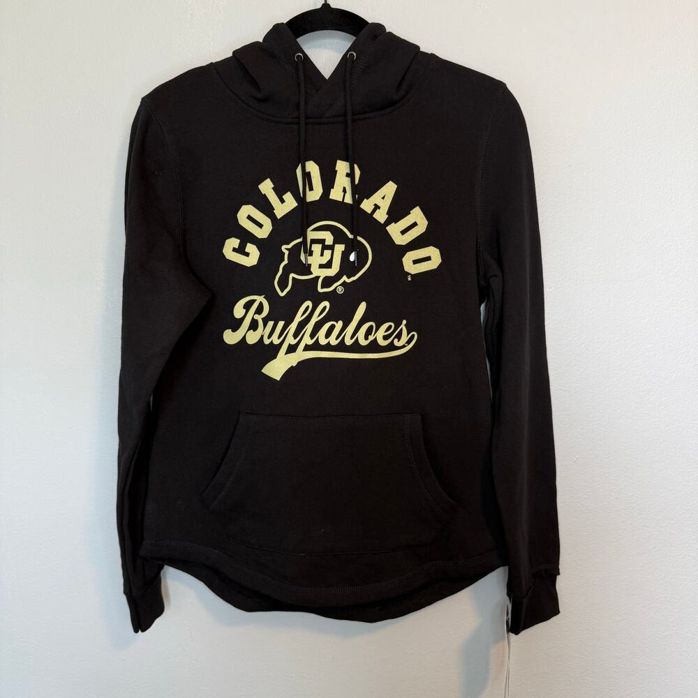Colorado Buffaloes Colosseum Black Hoodie Sweatshirt Women’s Size S New NWT